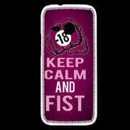 Coque HTC One Mini 2 Keep Calm and Fist Rose
