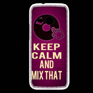 Coque HTC One Mini 2 Keep Calm and Mix That Rose