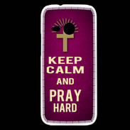 Coque HTC One Mini 2 Keep Calm and Pray Christian Rose