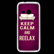 Coque HTC One Mini 2 Keep Calm and Reelax Rose