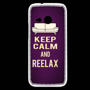 Coque HTC One Mini 2 Keep Calm and Reelax Violet