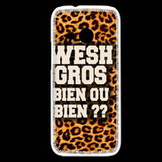 Coque HTC One Mini 2 Wesh Gros Léopard