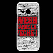 Coque HTC One Mini 2 Wesh garde la pèche Rouge