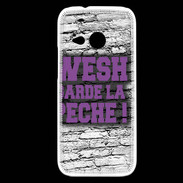 Coque HTC One Mini 2 Wesh garde la pèche Violet