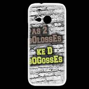 Coque HTC One Mini 2 Pas 2 bolosses sur fond en brique