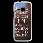 Coque HTC One Mini 2 Code pin rose ZG