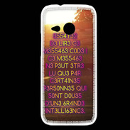 Coque HTC One Mini 2 Message codé ZG