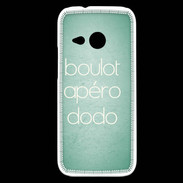 Coque HTC One Mini 2 Boulot Apéro Dodo Vert ZG