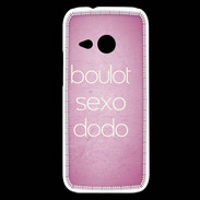 Coque HTC One Mini 2 Boulot Sexo Dodo Rose ZG