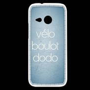 Coque HTC One Mini 2 Vélo Boulot Dodo Bleu ZG