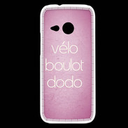 Coque HTC One Mini 2 Vélo Boulot Dodo Rose ZG