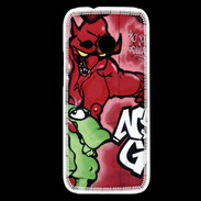 Coque HTC One Mini 2 Enfer graffiti PB