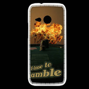 Coque HTC One Mini 2 Poker flamme