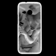 Coque HTC One Mini 2 DP Charme enNoir et blanc 