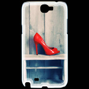 Coque Samsung Galaxy Note 2 Escarpin rouge