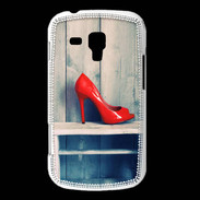 Coque Samsung Galaxy Trend Escarpin rouge