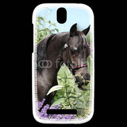 Coque HTC One SV Cheval et nature 75