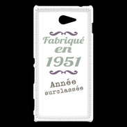 Coque Sony Xperia M2 Fabriqué en 1951 ZG