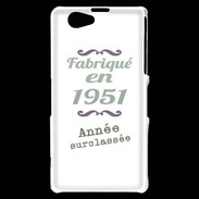 Coque Sony Xperia Z1 Compact Fabriqué en 1951 ZG
