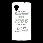Coque LG Nexus 5 Fabriqué en 1955 ZG