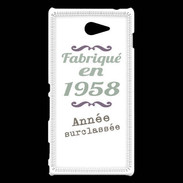 Coque Sony Xperia M2 Fabriqué en 1958 ZG