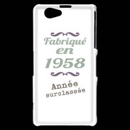 Coque Sony Xperia Z1 Compact Fabriqué en 1958 ZG