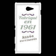 Coque Sony Xperia M2 Fabriqué en 1961 ZG