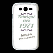 Coque Samsung Galaxy Grand Fabriqué en 1971 ZG