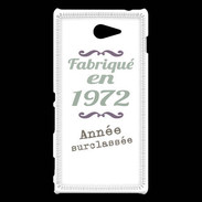 Coque Sony Xperia M2 Fabriqué en 1972 ZG
