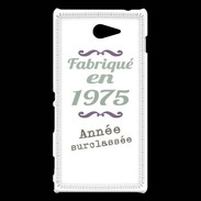 Coque Sony Xperia M2 Fabriqué en 1975 ZG