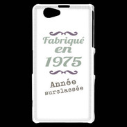 Coque Sony Xperia Z1 Compact Fabriqué en 1975 ZG
