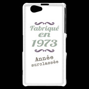 Coque Sony Xperia Z1 Compact Fabriqué en 1973 ZG