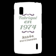 Coque LG Nexus 4 Fabriqué en 1974 ZG