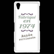 Coque Sony Xperia Z2 Fabriqué en 1974 ZG