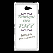 Coque Sony Xperia M2 Fabriqué en 1977 ZG