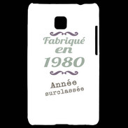 Coque LG Optimus L3 II Fabriqué en 1980 ZG