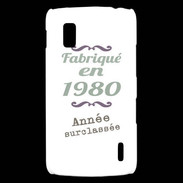 Coque LG Nexus 4 Fabriqué en 1980 ZG