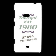 Coque Nokia Lumia 625 Fabriqué en 1980 ZG