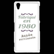Coque Sony Xperia Z2 Fabriqué en 1980 ZG