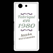 Coque Sony Xperia Z3 Compact Fabriqué en 1980 ZG
