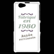 Coque Sony Xperia Z1 Compact Fabriqué en 1980 ZG
