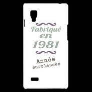 Coque LG Optimus L9 Fabriqué en 1981 ZG