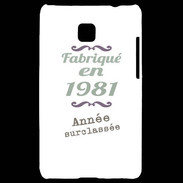Coque LG Optimus L3 II Fabriqué en 1981 ZG