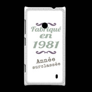 Coque Nokia Lumia 520 Fabriqué en 1981 ZG