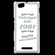 Coque Sony Xperia M Fabriqué en 1981 ZG