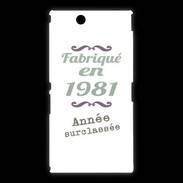 Coque Sony Xpéria Z Ultra Fabriqué en 1981 ZG