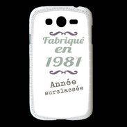 Coque Samsung Galaxy Grand Fabriqué en 1981 ZG