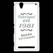 Coque Sony Xperia T2 Ultra Fabriqué en 1981 ZG
