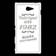 Coque Sony Xperia M2 Fabriqué en 1982 ZG