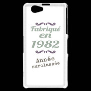 Coque Sony Xperia Z1 Compact Fabriqué en 1982 ZG